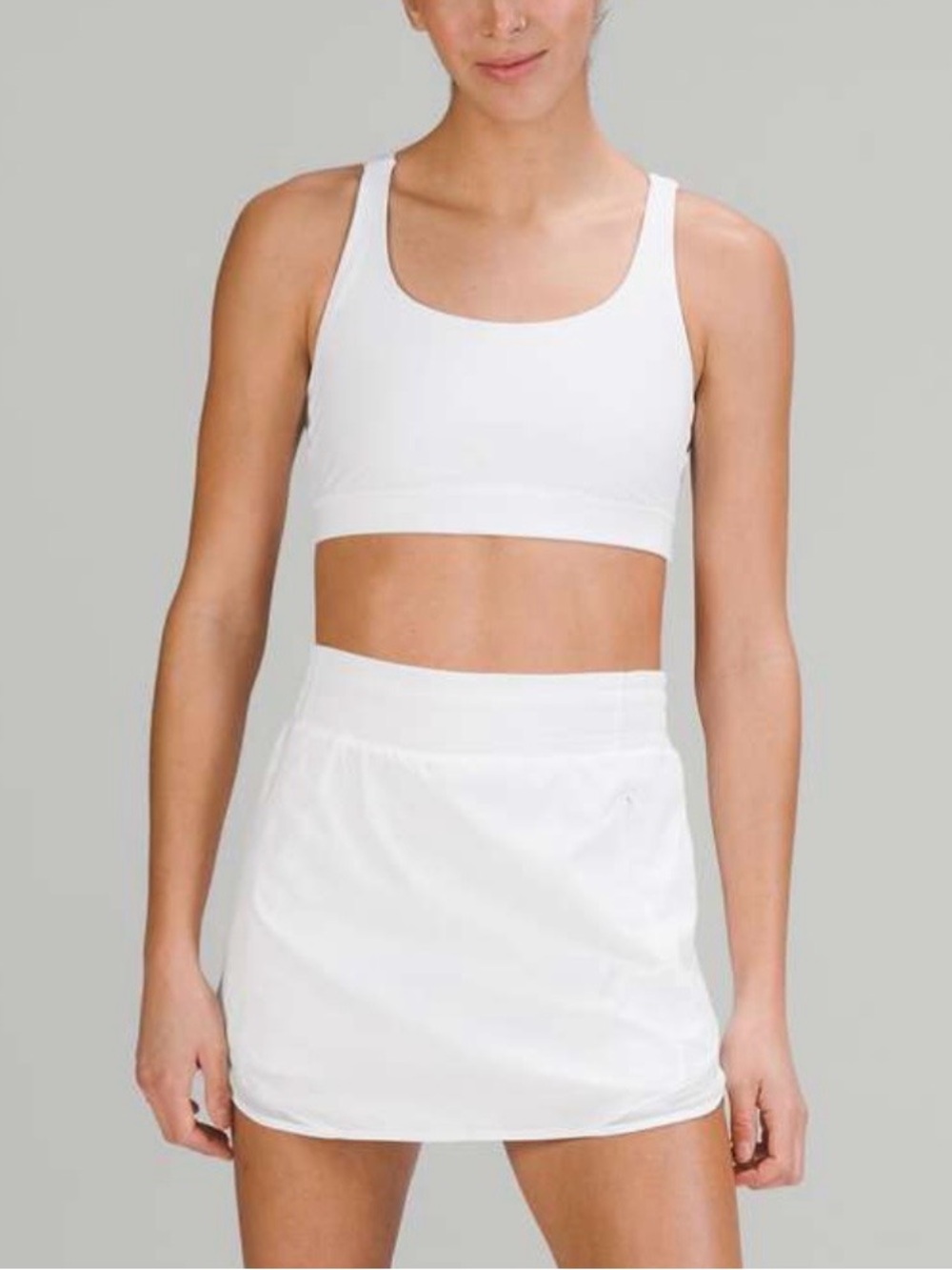 Lululemon Athletica White Hotty Hot High-Rise Lined Skirt Size 6